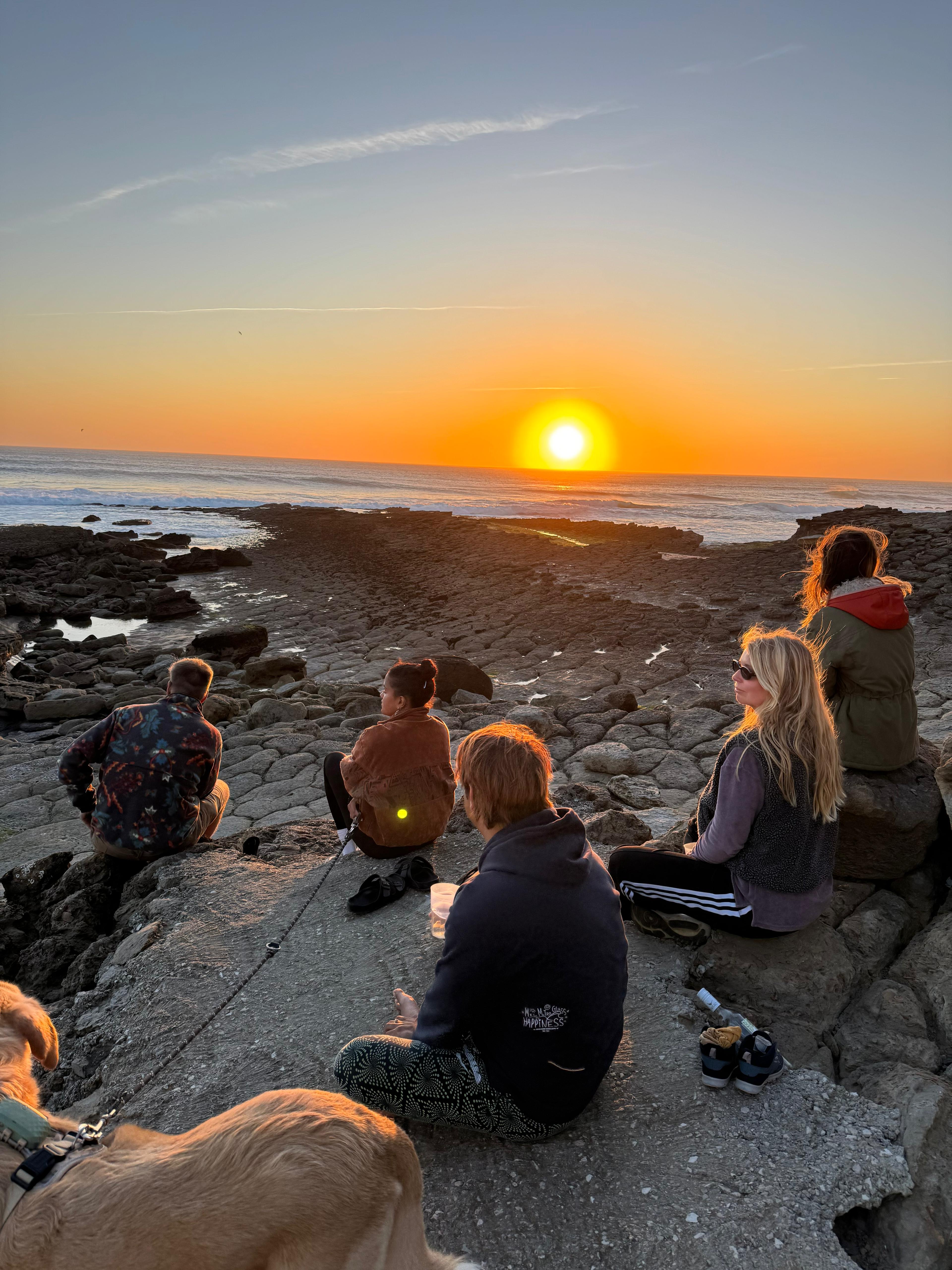 Sunset at Peniche after the release